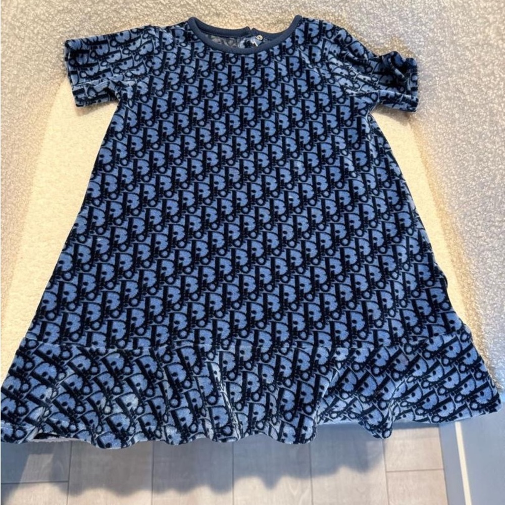Blue Patterned Dress